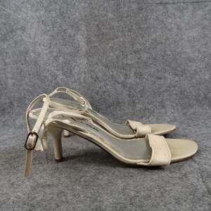 Nina Shoes Womens 7.5 Sandal Heels Strappy Formal Dress Ankle Buckle Straps